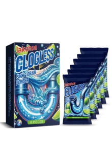 jakehoe 管道疏通粉，可溶解厨房水槽、浴室管道和排水管中的油脂和食物残渣，快速恢复水流顺畅。 - 粉狀 - 查看 4