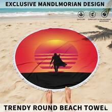 StarWars 星球大战超柔软微纤维流苏沙滩巾/浴巾，柔软防晒 - 彩色 - 查看 4