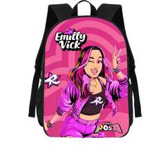 Kit Mochila Lancheira Estojo Escolar Infantil Influenciadora Infantil Emily Rosa Volta as Aulas - Mochila 3113 - Visão 4