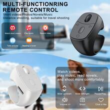 Vòng điều khiển từ xa không dây tương thích với các nền tảng video ngắn phổ biến trên mạng xã hội, hỗ trợ quay phim rảnh tay, có thể dùng làm bộ điều khiển màn trập máy ảnh, gậy selfie, điều khiển từ xa dạng trượt. Pin tích hợp 40mAh, lý tưởng cho kỳ nghỉ hè, du lịch, v.v. - Nhiều màu - Xem 9