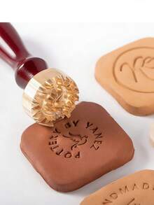 1 Set 3cm Customized Clay Pottery Stamp Kit - Personalize With Your Own Design, Create Unique Imprints In Clay - 3cm - View 9