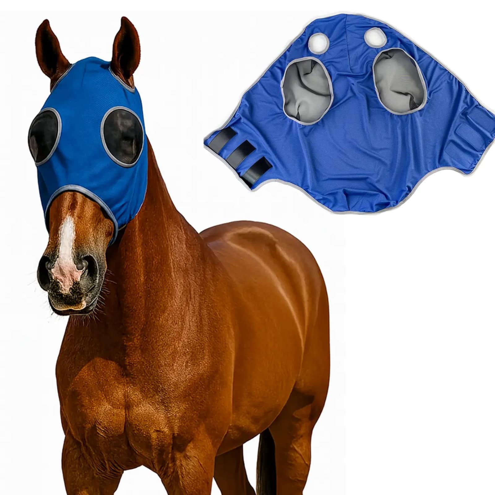 Horse Face Mask, Anti-Fly Anti-Mosquito Face Mask For Horses