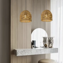 Chụp đèn nghệ thuật đan bằng dây giấy thủ công, đèn treo trang trí sáng tạo - Thiết kế tối giản, làm thủ công từ dây giấy đan, nhiều kiểu dáng để lựa chọn. Thích hợp trang trí phòng khách, đèn trần văn phòng, đèn ngủ, đèn sàn quán cà phê, đèn phòng, trang trí khách sạn. - Nhiều màu - Xem 7