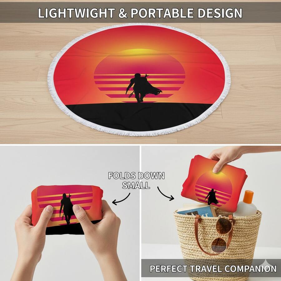 StarWars 星球大战超柔软微纤维流苏沙滩巾/浴巾，柔软防晒 - 彩色 - 查看 1