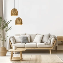 Chụp đèn nghệ thuật đan bằng dây giấy thủ công, đèn treo trang trí sáng tạo - Thiết kế tối giản, làm thủ công từ dây giấy đan, nhiều kiểu dáng để lựa chọn. Thích hợp trang trí phòng khách, đèn trần văn phòng, đèn ngủ, đèn sàn quán cà phê, đèn phòng, trang trí khách sạn. - Nhiều màu - Xem 8