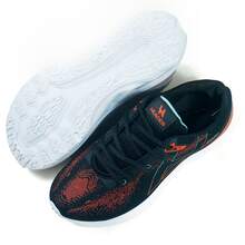 Women's Athletic Shoes, Gym Fitness, Training, Running, Modern, Lightweight, Soft - Black Orange - View 5