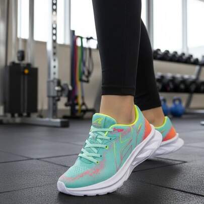 Tênis Academia Feminino Esportivo Gym Fitness Academia Treino Corrida Moderno Leve Macio Carnaval