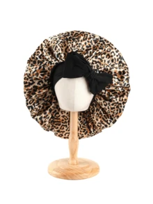 1 Stück Satin Nachthaube für Damen, seidiger Schlafmütze mit verstellbarem Kordelzug, Duschhaube, geflochtenes Stirnband und Kopftuch - Verschiedenfarbig - Übersicht 9