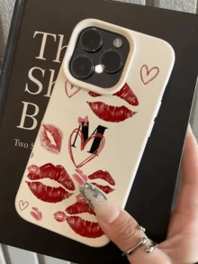 1 chiếc ốp lưng điện thoại TPU chống sốc, in hình chữ M màu trắng ngọt ngào, thiết kế tối giản, cá nhân hóa, bao phủ toàn diện, tương thích với Apple 17, 16, 15, 14, 13, 12, 11, Pro Max và cả dòng . - Nhiều màu - Xem 2