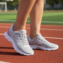 Women's Athletic Shoes For Gym, Fitness, Training, Running, Modern, Lightweight, Soft, Affordable, On , New Release - 灰色 - 查看 3