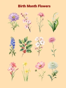 Customized Leather Birthday Flower Bookmarks, Personalized Name Bookmarks - Multicolor - View 8