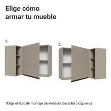 Mueble Superior De Cocina Esquinero Madesa Nice 1 Puerta 01 - Beis - Ver 4