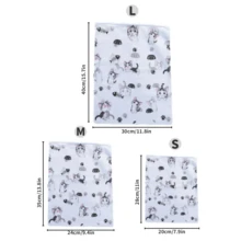 50pcs Transparent Clothing Zipper Packaging Bags, Self Sealing Packaging Bags, Cartoon Cat Pattern Packaging Bags, Holiday Gift Packaging Bags, Clothing Packaging Bags, Waterproof Plastic Bags, Reusable Self Sealing Zipper Packaging Bags, Travel And Daily Storage Bags, As Well As Clothing Classification Packaging Bags - Multicolor - View 6