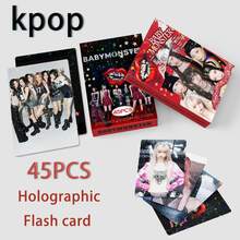KPOP BABY MONSTER PSYCHO Album, Album Photocard, Holographic Photocard, High-Definition Photo Card, Collectible Card, Fans Merchandise Goods - Multicolor - View 1