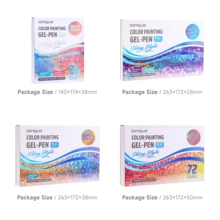 Languo 88 couleurs Ensemble de stylos paillettes/48/40/24/16, Ensemble de stylos paillettes métalliques, Stylos gel paillettes métalliques à grande capacité, Effet paillettes, Stylos attrayants pour cahier de dessin, Surligneur 1 mm - Multicolore - Voir 12