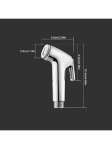 1 Set Sink Sprayer Handheld Faucet Sprayer, 304 Stainless Steel Spray Gun With Retractable Spring Hose, Suitable For Women's Cleaning And Baby Diaper Cleaning