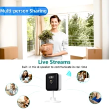 FHD 1080 Indoor WIFI Surveillance Camera / Human Body Detection / Built-In Alarm / Night Vision / Two-Way Communication. Ideal Valentine's Day Gift. - Multicolor - View 8