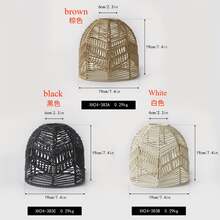 Chụp đèn nghệ thuật đan bằng dây giấy thủ công, đèn treo trang trí sáng tạo - Thiết kế tối giản, làm thủ công từ dây giấy đan, nhiều kiểu dáng để lựa chọn. Thích hợp trang trí phòng khách, đèn trần văn phòng, đèn ngủ, đèn sàn quán cà phê, đèn phòng, trang trí khách sạn. - Nhiều màu - Xem 5