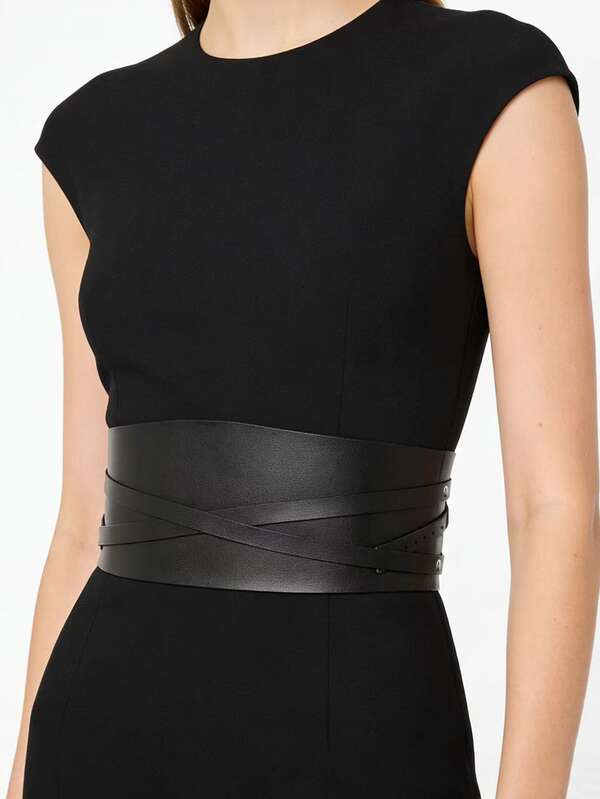 1pc Women's Punk Style Belt Wide Belt Gothic Fashion Clothing Accessory Suitable For Everyday Outfits