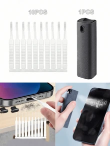 10 Piece Set Of Mobile Phone Earphone Small Gap Cleaning Soft Brush, Used To Clean Holes And Gaps On Electronic Devices, Bathroom Anti Clogging Ultra-Fine Nylon Cleaning Brush, Can Be Used To Clean Holes, Gaps, Shower Heads, Mobile Phones, Keyboards, Etc PC, Laptop And Toilet Brush - One Size - View 12