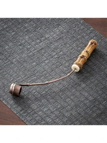 1 Piece. Purple Bamboo Whip, Bronze Alloy, Matcha Powder Spoon, Four Treasures, Ink Spoon, Tea Ceremony Accessories, Teaspoon - Multicolor - View 9