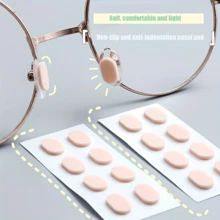 64 de tampoane nazale din spumă pentru ochelari - 1,5 mm ultra-moi, antiderapante și anti-zgârieturi | Elimină presiunea de pe puntea nazală | Autoadezive, potrivite pentru toate tipurile de ochelari (ochelari de citit, ochelari obișnuiți, ochelari de vedere) - Multicolor - Vizualizare 3