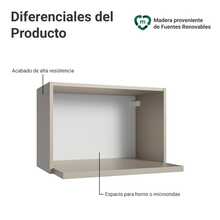 Mueble De Cocina Para Horno Madesa Nice 60cm Crema 2 - Beis - Ver 4