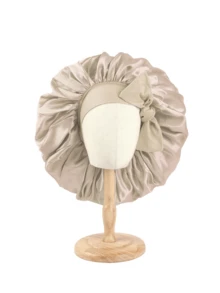 1 Stück Satin Nachthaube für Damen, seidiger Schlafmütze mit verstellbarem Kordelzug, Duschhaube, geflochtenes Stirnband und Kopftuch - Verschiedenfarbig - Übersicht 12