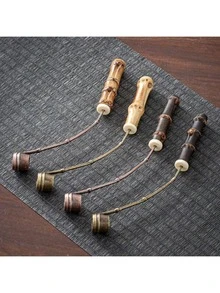 1 Piece. Purple Bamboo Whip, Bronze Alloy, Matcha Powder Spoon, Four Treasures, Ink Spoon, Tea Ceremony Accessories, Teaspoon - Multicolor - View 5