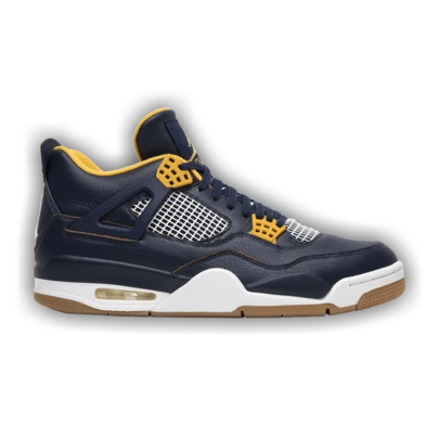 Nike Air Jordan 4 Retro 'Dunk From Above' (Unisex) Midnight Navy/Varsity Maize/White/Metallic Gold Star 308497-425 Spring New