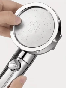 1pc Handheld Shower Head (Excluding Hose And Bracket) - High Pressure Water-Saving 360° Rotatable Adjustable Shower Head With Switch And 3 Spray Modes, Suitable For RV, Camper, Bathroom - Multicolor - View 3