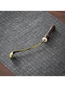 1 Piece. Purple Bamboo Whip, Bronze Alloy, Matcha Powder Spoon, Four Treasures, Ink Spoon, Tea Ceremony Accessories, Teaspoon - Multicolor - View 11