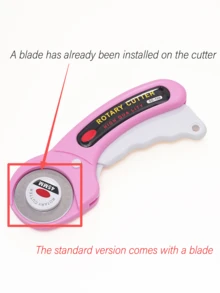 45mm Rotary Cutter With 5 Replacement Blades, Ergonomic Handle With Lock Function, Suitable For Fabric, Leather, Crafts, Sewing, Quilting, Usable For Both Left And Right Hands - Multicolor - View 16