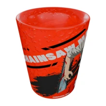 Crunchyroll SHOT  & DENJI GLASS 2 PIECES - CHAINSAW - Burnt Orange - View 4