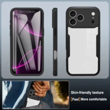 Hadaasi 全包覆式360度双层防震保护手机壳，亚克力+TPU+PC材质，兼容 17 Pro/17 Pro Max/17 Air/17/16 Pro/16 Pro Max/16 Plus/16/16E 和 Galaxy S26 Ultra/S26 Plus/S26/S25 FE/S25 Ultra/S25 Plus/S25/S25 Edge/S24 Ultra/S24 Plus/S24/A56/A36/A26/A07/A17/A55/A35/A25/A15/A24/A34/A14/A16/A06/A05S，国际版，非国内版 - 紅色 - 查看 8