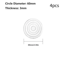 4Pcs Silicone Non Slip Pad Anti Moving Table Foot Mat Bed Foot Antislip Fixator Clear Anti Vibration Pads Furniture Gasket - Multicolor - View 14