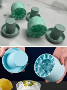 1个硅胶圆形冰格，易脱模家用冰格 - 彩色 - 查看 6