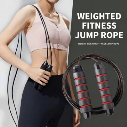 1 Pcs Red Professional Steel Speed Skipping Rope - Ball Bearing Anti-Whip Cable With Adjustable Foam Handles For Cardio, Home Workouts, Weight Loss & Fitness Training | Jump Rope Exercise Equipment For Adults, Men & Women
