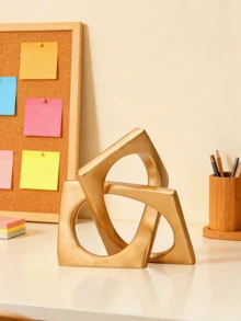 Dekorasi Simpul Emas, Patung Bulat Geometris Modern untuk Dekorasi dan Ornamen Meja, Hiasan Bulat untuk Rumah, Rak Buku, Meja Kopi, Hadiah Dekoratif - MultiWarna - View 4