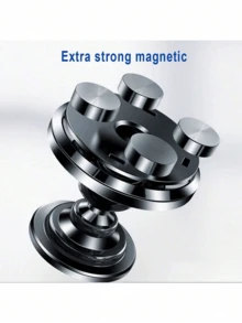 1pc Magnetic Foldable Car Phone Holder, Universal Strong Phone Stand, Compatible With IPhone 15/14/13 Pro Max, With GPS Bracket, Car Accessories - A - View 5