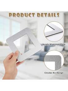 1pc Modern Style Light Switch Sticker - Self-Adhesive Installation, Durable PC Plastic Material. Suitable For Living Room, Bedroom And Office - Easy Installation. - Multicolor - View 7