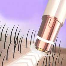 2-In-1 Electric Painless Hair Removal Device, Suitable For Women's Intimate Areas And Eyebrow Grooming - Multicolor - View 7
