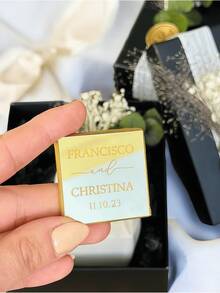 1/10/20 chiếc, Thẻ quà tặng sô cô la cưới tùy chỉnh, Thẻ quà tặng sô cô la đính hôn, Thẻ quà tặng sô cô la gương cưới, Thẻ quà tặng khách mời, Văn bản tùy chỉnh, Thích hợp cho đám cưới, tiệc tùng, quà cầu hôn, quà kỷ niệm, quà Valentine, trang trí tiệc, trang trí nhà cửa, quà sinh nhật, quà tặng đám cưới, quà tặng cá nhân hóa, đồ trang trí đám cưới, đồ trang trí đám cưới - Nhiều màu - Xem 7