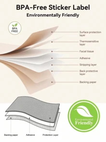 1/3/6 Rolls Thermal Label Tapes, 12x40mm (0.47"X1.57"), 160 Labels Per Roll, Self-Adhesive Label Stickers, Waterproof Thermal Label Paper, Suitable For D30, M110, M220, M1, P50, P15 Label Printers, Home & Commercial Use, Oil-Proof, Scratch-Resistant, Tear-Resistant - 3PCS white - View 4