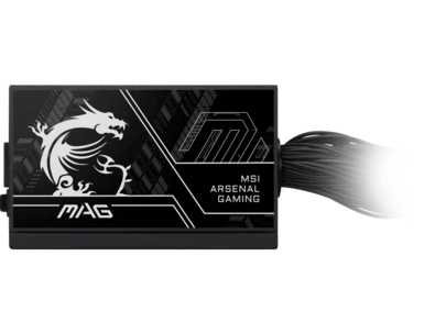 MSI MAG A650BN PCIE5, Non-Modular Compact Gaming 650W Power Supply, 80+ Bronze, ATX 3.1 & PCIe 5.1 Ready, Low-Noise Fan, Embossed Jacket Cables, 5 Year Warranty