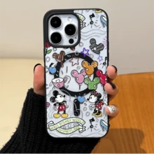 Disney.‌ Disney Mickey Mouse Family Themed Phone Case Featuring Mickey And Minnie With Playful Designs. Compatible With IPhone 17, 16, 15, 14, 13, 12, And 11 Pro Models. Made Of TPU With Shockproof Protection. A Perfect Gift For Family, Friends, Birthdays, Holidays, And Special Occasions. - 黑色 - 查看 2
