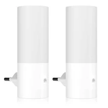 Intelligent Light Sensor LED Night Light, Automatic Switch Soft Light, Plug-In, Bedroom Hallway Staircase Nightlight, Cylindrical Shape - EU C Type Plug(220-240V) - View 9