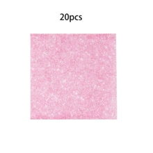 Juego de vajilla desechable de 10 piezas/20 piezas con estampado de brillo rosa, incluye platos, servilletas, vasos de papel rosa claro para fiesta de boda, cumpleaños, baby shower, evento, festival, fiesta de despedida de soltera - Rosa - Ver 11