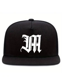 1pc/2pcs Letter Graphic Print Unisex Baseball Cap And Crossbody Bag Set, Street Fashion Outdoor Sports Adjustable Flat Brim Cap And Shoulder Bag, Gift For Yourself Or Friends - Multicolor - View 6
