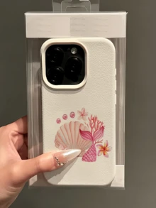 1 chiếc ốp lưng điện thoại TPU chống sốc, màu trắng với họa tiết hoa tối giản, bao phủ toàn bộ màn hình, tương thích với iPhone 17, 16, 15, 14, 13, 12, 11 Pro Max, Air và các dòng khác. - Nhiều màu - Xem 2